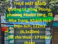 CHÍNH CHỦ CẦN CHO THUÊ MẶT BẰNG - Đường Lê Hồng Phong, TP Nha Trang