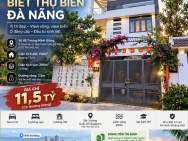 CHÍNH CHỦ BÁN GẤP BIỆT THỰ BIỂN ĐÀ NẴNG GIÁ CHỈ 11,5 TỶ,DÒNG TIỀN CHO THUÊ HƠN 30TR