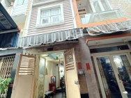 Nhà 2 lầu, sân thượng BTCT hẻm 4m Hưng Phú P.Chánh Hưng P10Q8