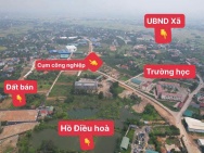 BÁN LÔ ĐẤT ĐẸP - GIÁ TỐT -Vị trí đẹp ngay hồ Điều Hòa -Thôn Phú