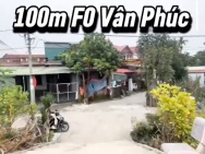 100m F0 siêu đẹp tại Vân Phúc - Tỉnh lộ 417 - Ô tô đỗ cửa - Đón