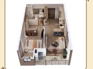 Chính chủ bán Căn Masteri Trinity 50,5m2, chỉ 1 tỷ nhận chuyển