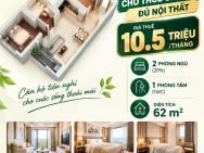 Cho thuê 2PN1WC 62m2 - 10.5 triệu.tháng - The Park Residence