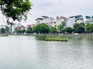 bán nhà mặt hồ Bồ Đề, diện tích 226m, mặt tiền 12m, 2 thoáng, full