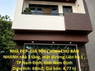 NHÀ ĐẸP- GIÁ TỐT CHÍNH CHỦ BÁN NHANH nhà 3 tầng, mặt đường Liên hà