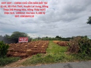 HOT HOT – CHÍNH CHỦ CẦN BÁN ĐẤT TẠI  Xã Vĩnh Thới, Huyện Lai Vung,