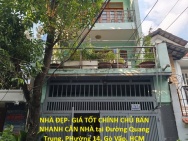 NHÀ ĐẸP- GIÁ TỐT CHÍNH CHỦ BÁN NHANH CĂN NHÀ tại Đường Quang Trung,