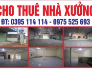 CHÍNH CHỦ CHO THUÊ NHÀ XƯỞNG MẶT TIỀN Quốc lộ 13, Xã Minh Hưng,