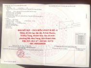 BÁN ĐẤT ĐẸP – CÁCH BIỂN 3 PHÚT ĐI BỘ –6 TẦNG, Cao Văn Bé, P.Vĩnh