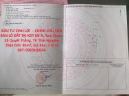 ĐẦU TƯ SINH LỜI  – CHÍNH CHỦ CẦN BÁN LÔ ĐẤT TẠI KĐT MI-A, Tam Quan,