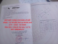 HOT HOT CHÍNH CHỦ BÁN LÔ ĐẤT VÀNG – VỊ TRÍ ĐẮC ĐỊA tại RIVER SILK