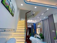 Bán nhà mới 3.4*11m hẻm Hưng Phú P10Q8 P.Chánh Hưng full nội thất