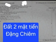 Cần bán đất 2 mặt tiền đường Đặng Chiêm - Sạch đẹp - Gía đầu tư