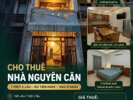 CHO THUÊ NHÀ NGUYÊN CĂN FULL NỘI THẤT – DỌN VÀO Ở NGAY