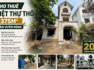 CHO THUÊ BIỆT THỰ GELEXIMCO LÊ TRỌNG TẤN - KHU D-XÂY THÔ 375M² –