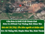 Cần Bán Lô Đất CLN Chính Chủ Hơn 11.300m2 Tại Thắng Hải-Hàm Tân