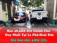 Bán 48,5m2 Đất Chính Chủ Duy Nhất Tại La Phù-Hoài Đức