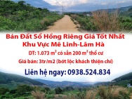 Chính Chủ Bán Đất Sổ Hồng Riêng Giá Tốt Nhất Khu Vực Mê Linh-Lâm Hà