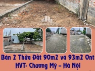 Chính Chủ gửi Bán 2 Thửa Đất 90m2 và 93m2 Ont HVT- Chương Mỹ – Hà