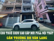 CHO THUÊ CHDV CAO CẤP MỚI FULL NỘI THẤT GẦN TRƯỜNG ĐH VĂN LANG, ĐH