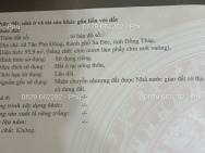 Bán đất thổ cư 96m2 Sổ Hồng KDC Tân Dương - NOXH . Đồng Tháp. Giá