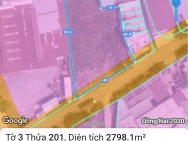 Bán 2798m2 đất mặt tiền đường Huỳnh Mẫn Đạt . P Hóa An . Tp Biên