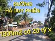 Bán Đất tặng Nhà 1331m2 có 20 tỷ x Hà Duy Phiên Bình Mỹ Củ Chi