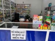 EM CẦN SANG GẤP MẶT BẰNG, CƠ SỞ VẬT CHẤT NHÀ THUỐC  Khu vực gần chợ