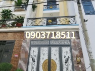 NHÀ 4 TẦNG BTCT MỚI ĐẸP 60M2, ĐƯỜNG NHỰA XE HƠI 7M. KHU PHÂN LÔ NHÀ