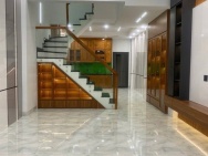 Nhà mặt tiền đẹp ở ngay đường số ,4 tầng 75m,oto ngủ trong