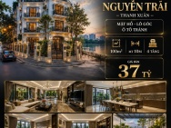 BÁN BIỆT THỰ NGUYỄN TRÃI - THANH XUÂN - MẶT HỒ - LÔ GÓC - Ô TÔ
