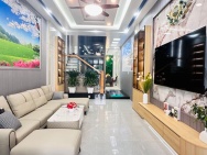 Nhà hẻm xe hơi 4 tầng có thang máy khu dân cư Gò Vấp – đường số 59,