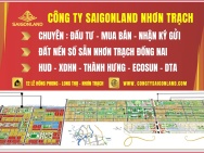 Saigonland Nhơn Trạch - Nhận ký gửi mua bán đất nền sổ sẵn Nhơn