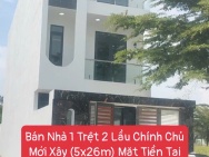 Bán Nhà 1 Trệt 2 Lầu Chính Chủ Mới Xây (5x26m) Mặt Tiền Tại Thị