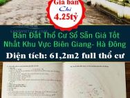 Bán Đất Thổ Cư Sổ Sẵn Giá Tốt Nhất Khu Vực Biên Giang- Hà Đông...