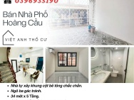 Bán nhà Phố Hoàng Cầu, HaiThoáng Trước Sau, Dân Xây Để Ở, 34mx5T,