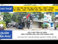 Cho thuê nhà 2 mặt tiền NB Độc Lập 60m², 2TẦNG, 20Triệu - CẠNH 2