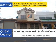 Cho thuê nhà Mặt tiền Độc Lập 80m²,1Lầu- NGANG 8M - GẦN TRƯỜNG HỌC