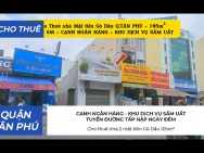 Cho thuê nhà 2 mặt tiền Gò Dầu 105m² -NGANG 5M - KHU DỊCH VỤ SẦM UẤT