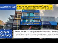 Cho thuê nhà Mặt Tiền Hòa Bình q.Tân Phú 120m²- NGANG 10M - 28Triệu