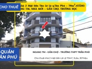 Cho thuê nhà 2 mặt tiền Lê Lộ 70m², 3Lầu, 30Triệu - NGANG 7M