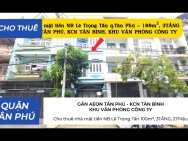 Cho thuê nhà mặt tiền NB Lê Trọng Tấn 100m², 3TẦNG, 20Triệu - KHU