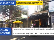 Cho thuê nhà Mặt Tiền NGAY CHỢ TÂN HƯƠNG Q.Tân Phú 72m², 18Triệu