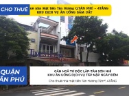 Cho thuê nhà mặt tiền Tân Hương 72m², 4TẦNG - KHU DỊCH VỤ ĂN UỐNG