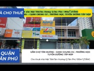 Cho thuê nhà Mặt TiềnTân Hương Q.Tân Phú 108m²,2TẦNG, 16Triệu