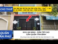Cho thuê nhà mặt tiền NB Tân Sơn Nhì 64m², 1 Lầu- 13Triệu