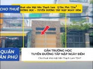 Cho thuê nhà mặt tiền Thạch Lam 72m² - 18Triệu - GẦN TRƯỜNG HỌC