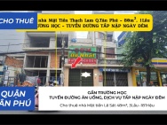 Cho thuê nhà Mặt Tiền Thạch Lam 80m², 1Lầu, 22Triệu - GẦN TRƯỜNG HỌC