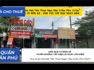 Cho thuê nhà Mặt Tiền Thoại Ngọc Hầu q.Tân Phú 212m² - GẦN NGÃ TƯ