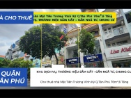 Cho thuê nhà Mặt Tiền Trương Vĩnh Ký Q.Tân Phú 76m²,6Tầng, 29Triệu